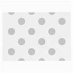 Polka Dots - Light Gray on White Large Glasses Cloth