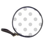 Polka Dots - Light Gray on White Classic 20-CD Wallet