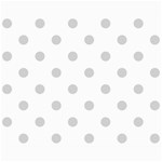 Polka Dots - Light Gray on White Collage 8  x 10 