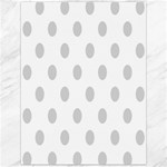 Polka Dots - Light Gray on White Canvas 12  x 16 