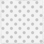 Polka Dots - Light Gray on White Canvas 16  x 16 