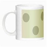 Polka Dots - Light Gray on White Night Luminous Mug
