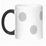 Polka Dots - Light Gray on White Morph Mug