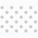 Polka Dots - Light Gray on White 5  x 7  Photo Cards