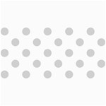 Polka Dots - Light Gray on White 4  x 8  Photo Cards