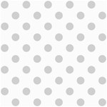 Polka Dots - Light Gray on White ScrapBook Page 8  x 8 