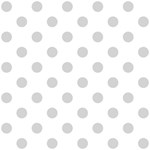 Polka Dots - Light Gray on White ScrapBook Page 12  x 12 