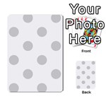 Polka Dots - Light Gray on White Multi-purpose Cards (Rectangle)