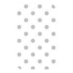 Polka Dots - Silver Gray on White Memory Card Reader (Rectangular)