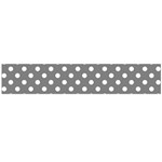 Polka Dots - White on Gray Flano Scarf (Large)
