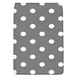 Polka Dots - White on Gray Removable Flap Cover (S)