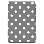 Polka Dots - White on Gray Removable Flap Cover (L)