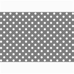 Polka Dots - White on Gray Collage 12  x 18 