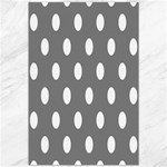 Polka Dots - White on Gray Canvas 20  x 30 