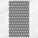 Polka Dots - White on Gray Canvas 40  x 72 
