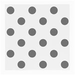 Polka Dots - Gray on White Medium Glasses Cloth