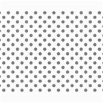 Polka Dots - Gray on White Collage 11  x 14 