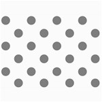 Polka Dots - Gray on White 5  x 7  Photo Cards