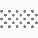 Polka Dots - Gray on White 4  x 8  Photo Cards