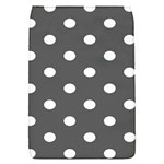 Polka Dots - White on Dark Gray Removable Flap Cover (S)