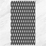 Polka Dots - White on Dark Gray Canvas 40  x 72 