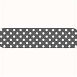 Polka Dots - White on Dark Gray Medium Bar Mat