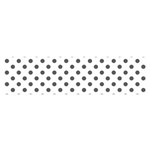 Polka Dots - Dark Gray on White Satin Scarf (Oblong)