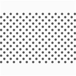 Polka Dots - Dark Gray on White Collage 12  x 18 