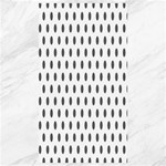 Polka Dots - Dark Gray on White Canvas 40  x 72 