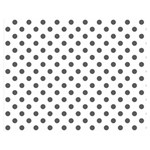 Polka Dots - Dark Gray on White Double Sided Flano Blanket (Medium)