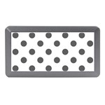 Polka Dots - Dark Gray on White Memory Card Reader (Mini)