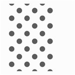 Polka Dots - Dark Gray on White Large Garden Flag (Two Sides)
