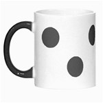 Polka Dots - Dark Gray on White Morph Mug