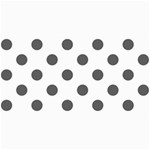 Polka Dots - Dark Gray on White 4  x 8  Photo Cards