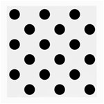 Polka Dots - Black on White Medium Glasses Cloth