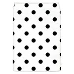 Polka Dots - Black on White Removable Flap Cover (L)