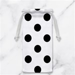 Polka Dots - Black on White Jewelry Bag