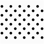 Polka Dots - Black on White Collage 8  x 10 