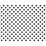 Polka Dots - Black on White Collage 11  x 14 