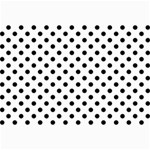 Polka Dots - Black on White Collage 12  x 18 