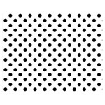 Polka Dots - Black on White Double Sided Flano Blanket (Medium)