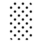Polka Dots - Black on White Memory Card Reader (Rectangular)