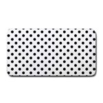 Polka Dots - Black on White Medium Bar Mat