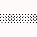 Polka Dots - Black on White Medium Bar Mat
