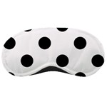 Polka Dots - Black on White Sleeping Mask