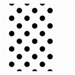 Polka Dots - Black on White Large Garden Flag (Two Sides)