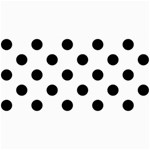 Polka Dots - Black on White 4  x 8  Photo Cards
