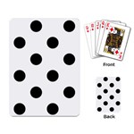 Polka Dots - Black on White Playing Cards Single Design