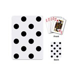 Polka Dots - Black on White Playing Cards (Mini)