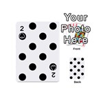 Polka Dots - Black on White Playing Cards 54 (Mini)